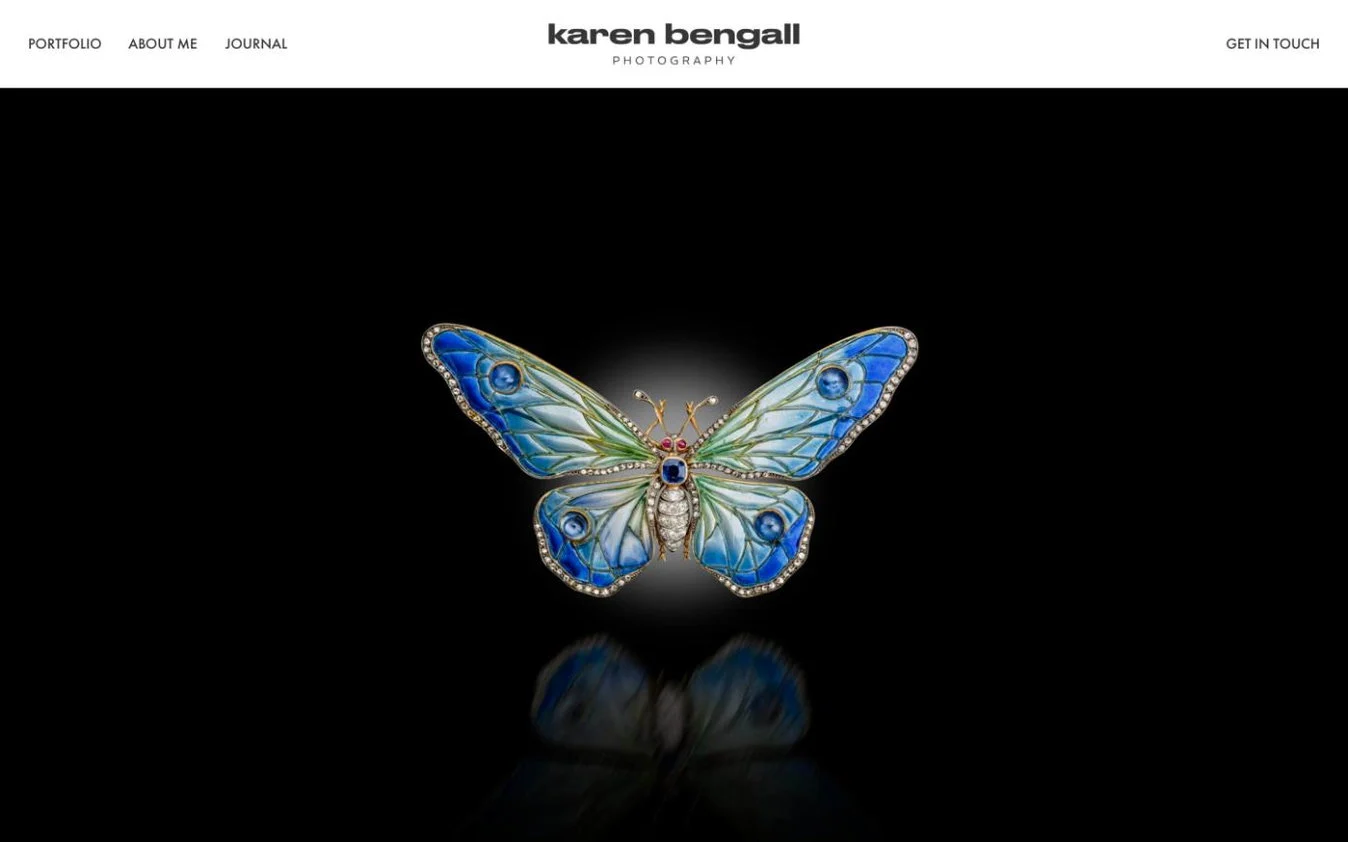 The Karen Bengall website, built by Rockhopper Digital