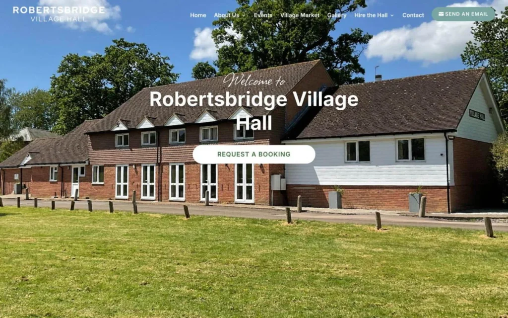 The Robertsbridge Village Hall website homepage